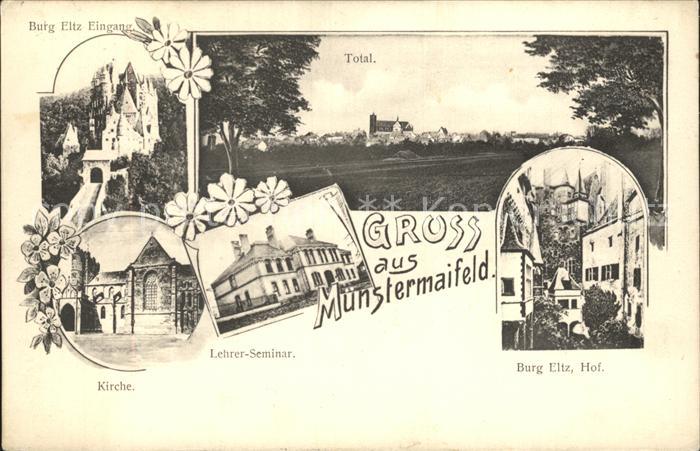 Muenstermaifeld Burg Eltz Kirche Burghof