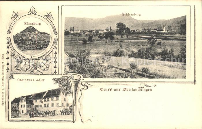 Oberlauchringen Gasthaus zum Adler Schlossberg Kuessaburg