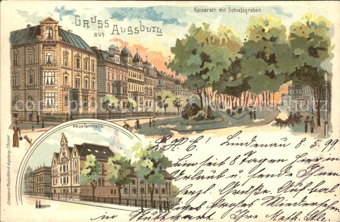 Augsburg Kaiserstrasse Neue Turnhalle