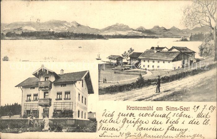 Krottenmuehl Soechtenau Rosenheim Bayern Sims See