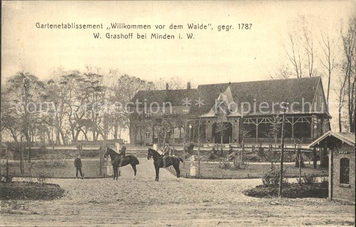 Minden Westfalen Willkommen vor dem Walde