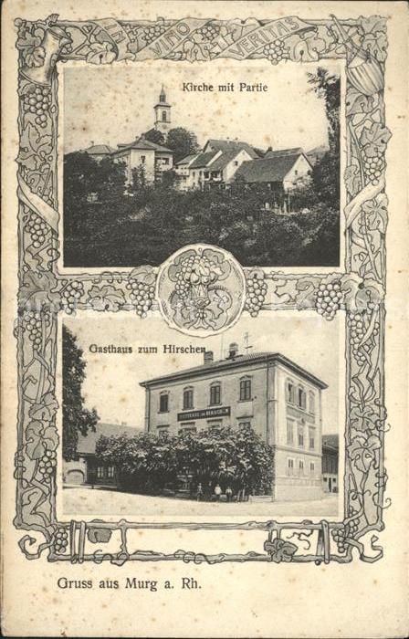 Murg Baden Kirche Gasthaus zum Hirschen