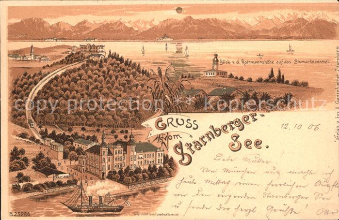 Starnbergersee Bismarckdenkmal Rottmannshoehe