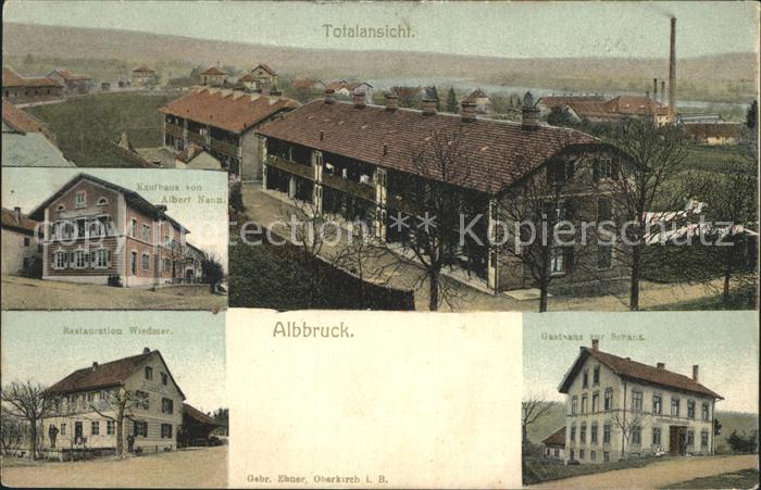 Albbruck Totalansicht Restauration Wiedmer Kaufhaus Albert Nann