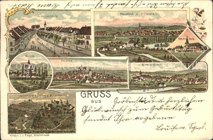 Groebenstaedt Vohenstrauss Waldau Pleistein Moosbach