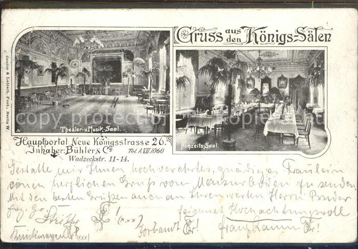 Berlin Koenigs- Saele Theater- und Musik- Saal Hochzeits- Saal