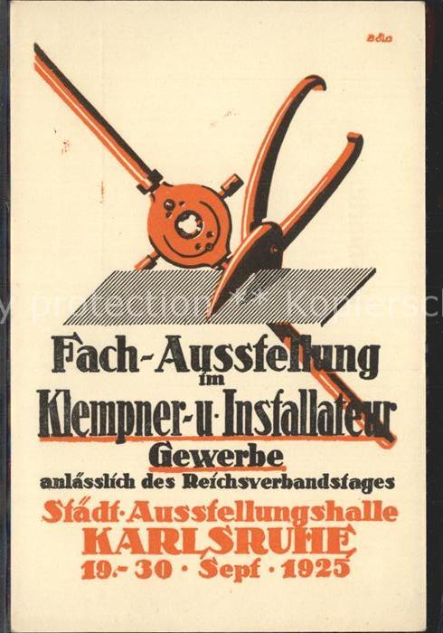 Karlsruhe Fach- Ausstellung im Klempner- und Installateur Gewerbe