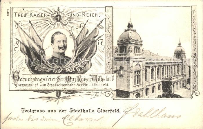 Elberfeld Wuppertal Geburtstagsfeier Kaiser Wilhelm II.