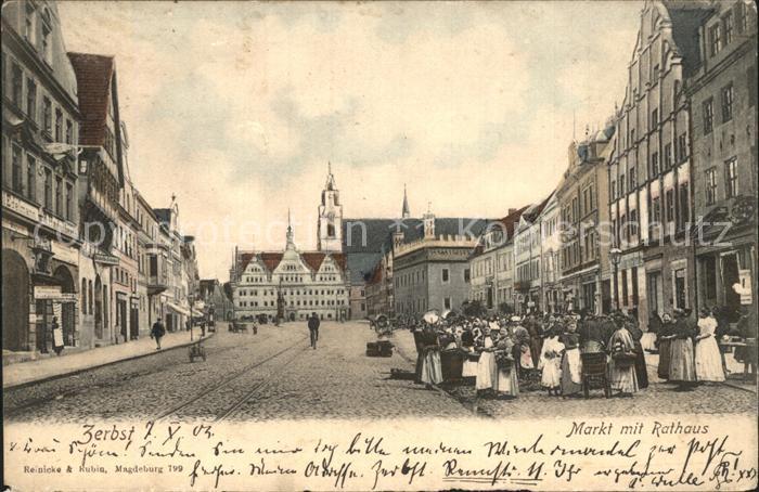 Zerbst Markt Rathaus