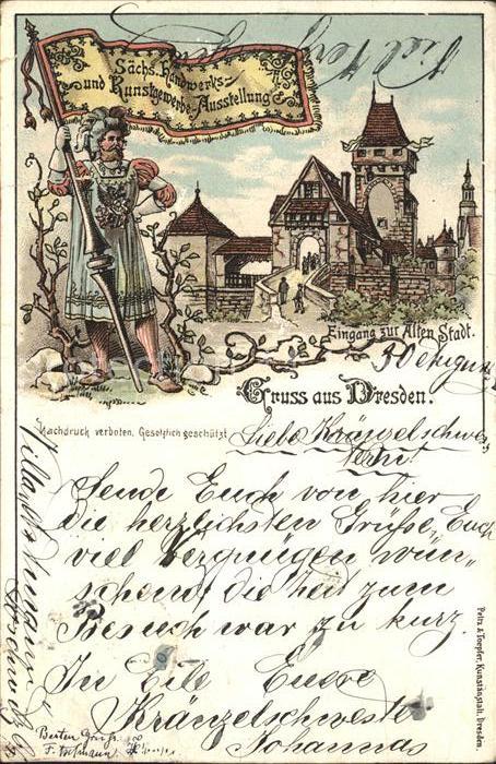 Dresden Eingang zur Alten Stadt