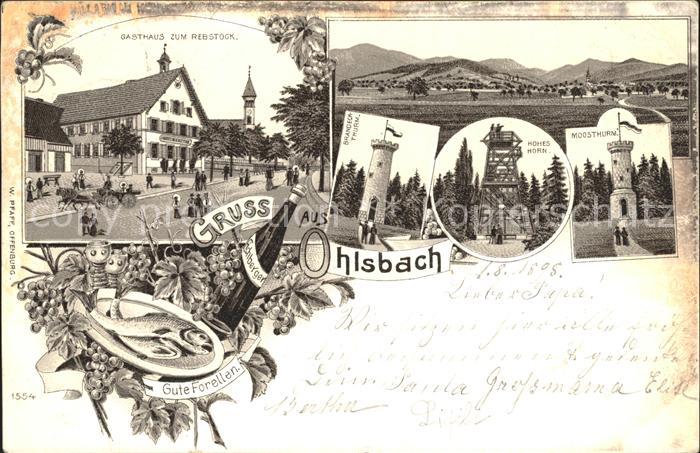 Ohlsbach Gasthaus zum Rebstock Moosturm Hohes Horn