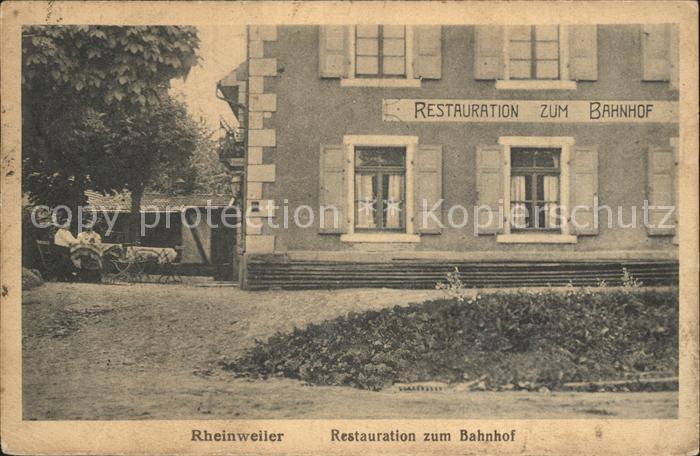 Rheinweiler restauration zum Bahnhof