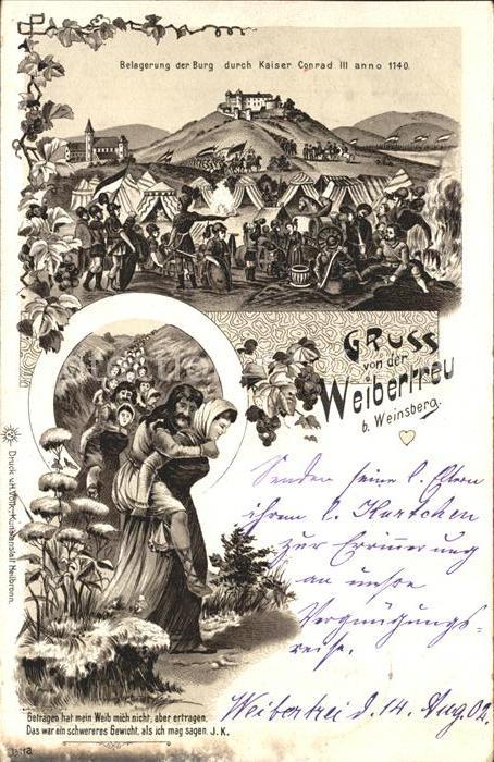 Weinsberg Belagerung der Burg Weibertreu