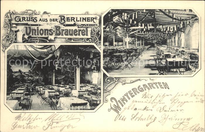 Berlin Union´s Brauerei Wintergarten