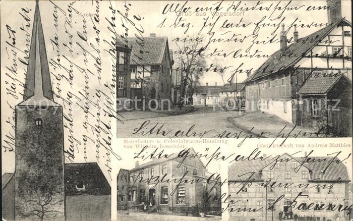 Vogelsdorf Halberstadt Kirche Gastwirtschaft Matthies