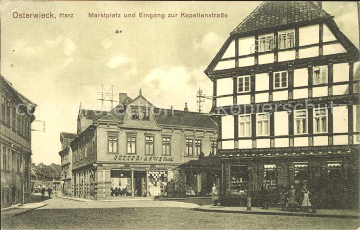 Osterwieck Marktplatz Eingang Kapellenstrasse