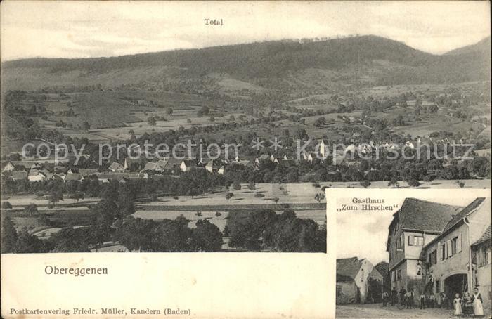 Obereggenen Gasthaus Zum Hirschen Totalansicht