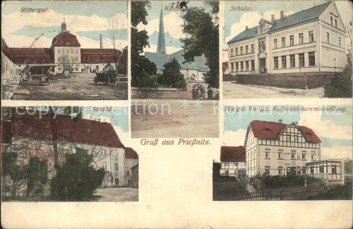 Priessnitz Bad Lausick Schule Kirche Rittergut Schloss
