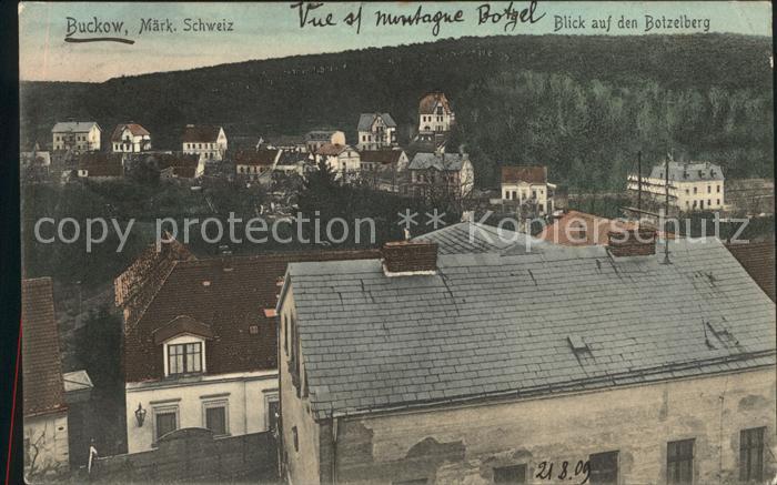 Buckow Maerkische Schweiz Blick auf den Botzelberg