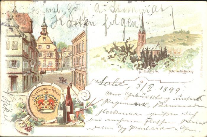 Lahr Schwarzwald Stiftskirche Gasthaus zur Krone