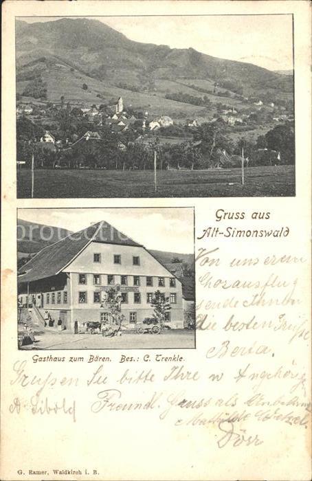 Simonswald Gasthaus zum Baeren