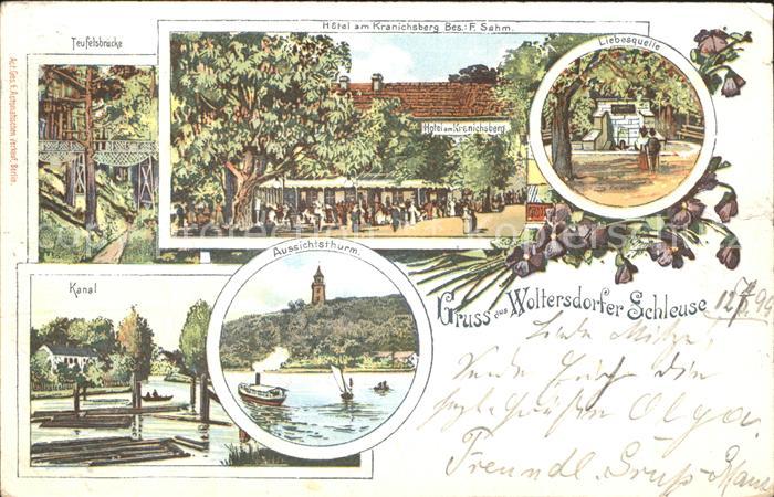 Woltersdorf Erkner Aussichtsturm Kanal Liebesquelle