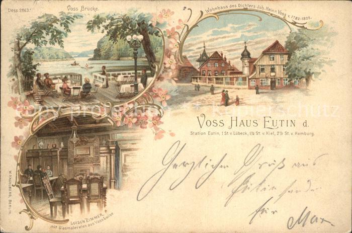 Eutin Voss- Haus Voss- Bruecke