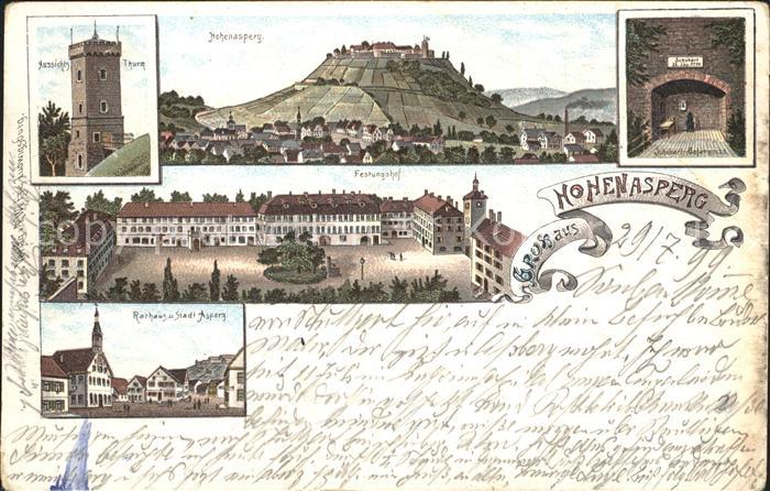 Hohenasperg Rathaus Festungshof Aussichtsturm