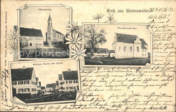 Wattenweiler Krumbach Wallfahrtskirche Pfarrkirche