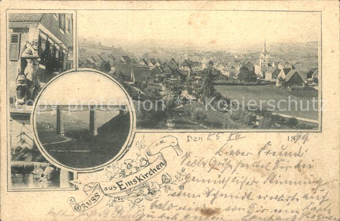 Emskirchen Stadtansicht Bruecke