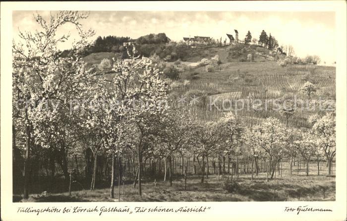 Loerrach Tuellingerhoehe Gasthaus Zur schoenen Aussicht