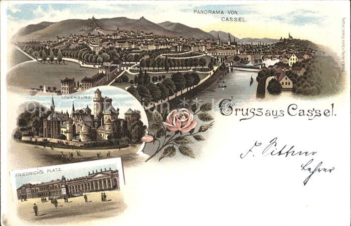 KAssEL  CITY Loewenburg Friedrichs- Platz Panorama