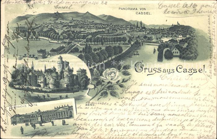 Kassel Loewenburg Friedrichs- Platz Panorama