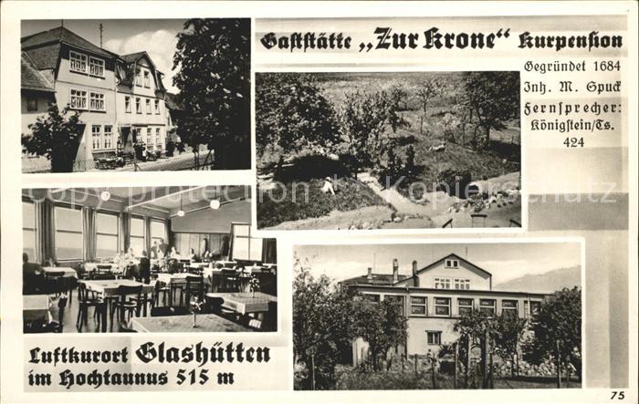 Glashuetten Taunus Gaststaette Zur Krone