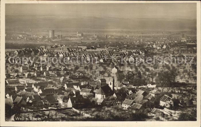 Weil am Rhein Gesamtansicht Dreilaendereck