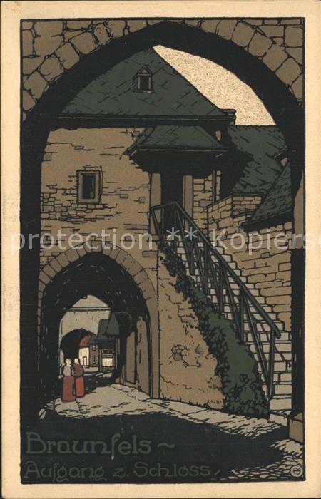 Braunfels Aufgang zum Schloss