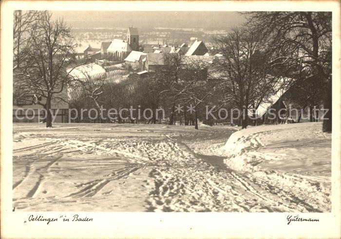 oetlingen Weil Rhein Winter Dorfansicht