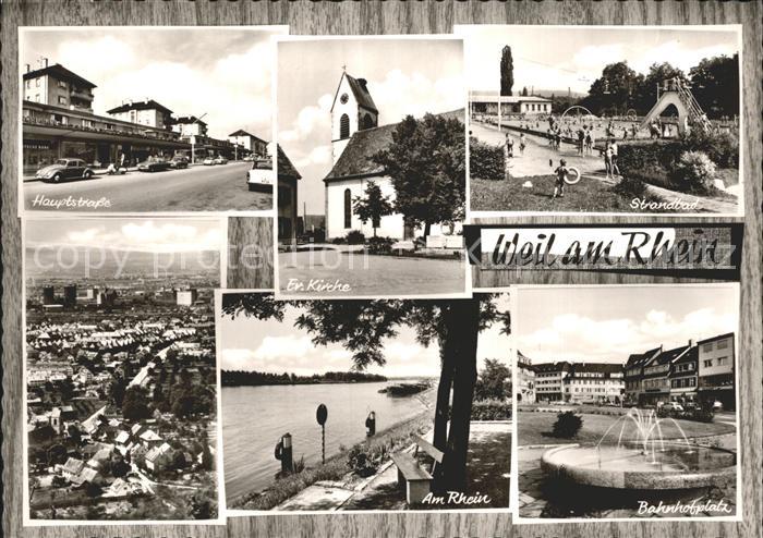 Weil Rhein Hauptstrasse Bahnhofplatz Strandbad