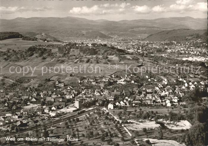 Weil Rhein Fliegeraufnahme Tuellinger Hoehe