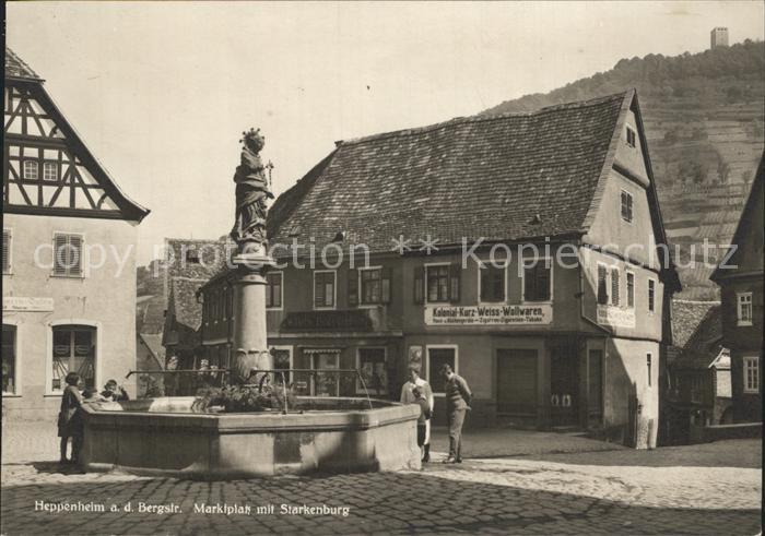 Heppenheim Bergstrasse Marktplatz Starkenburg