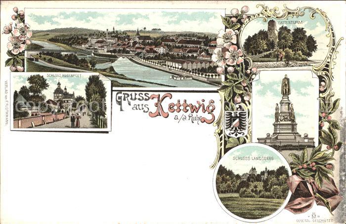 Kettwig Schloss Landsberg Kattenturm Schloss Hugenpoet