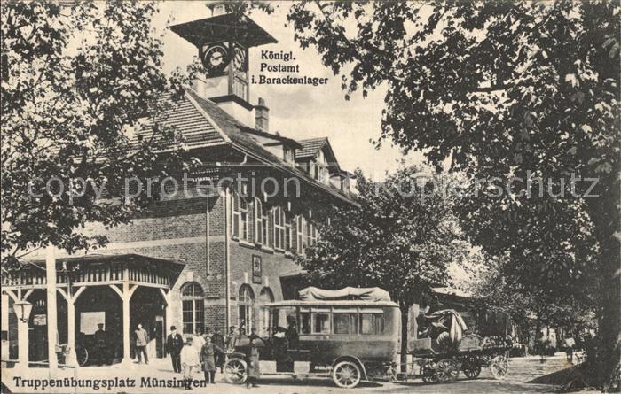 Muensingen Truppenuebungsplatz Koenigliches Postamt Barackenlager