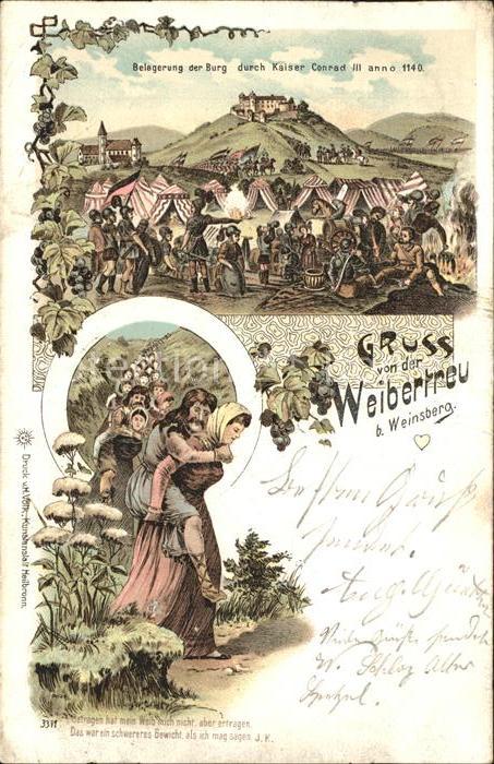 Weinsberg Weibertreu Belagerung der Burg