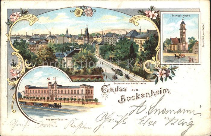 Bockenheim Frankfurt Main Evangelische Kirche Husaren- Kaserne Landstrasse