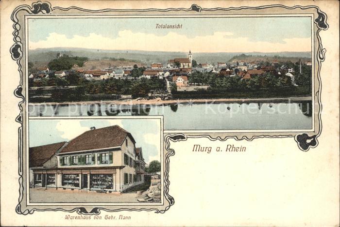 Murg Baden Totalansicht Warenhaus Gebrueder Mann