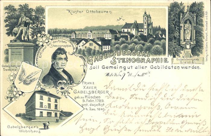 Ottobeuren Gabelsberger´s Grabmal- Wohnhaus- Denkmal