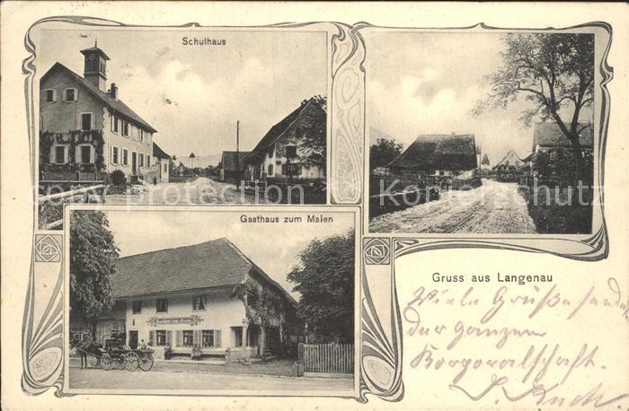 Langenau Wuerttemberg Gasthaus zum Maien Schulhaus