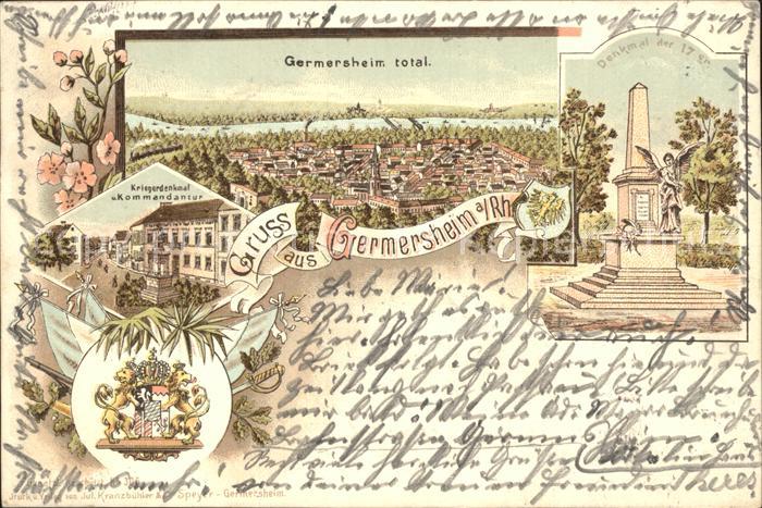 Germersheim Kriegerdenkmal Totalansicht