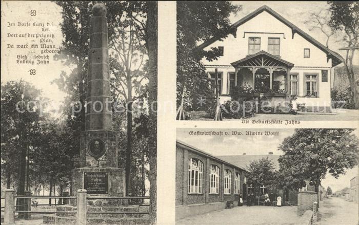 Lanz Lenzen Geburtsstaette Jahns