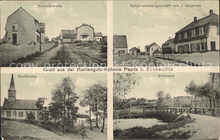 Papitz Koloniestrasse Dorfkirche Elsteraua